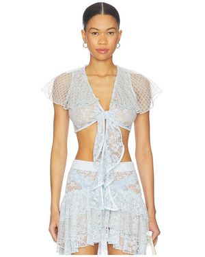 MY BEACHY SIDE Lotus Top - White