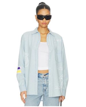 DANNIJOPRO The Doodle Sports Oxford Top - White
