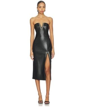 Generation Love Isabel Studded Faux Leather Dress - Black