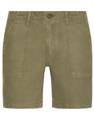 Iron & Resin Brigade Herringbone Shorts - Green