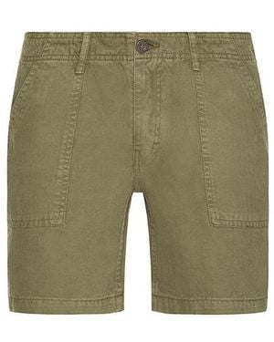 Iron & Resin Brigade Herringbone Shorts - Green
