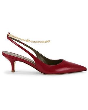 MARIA LUCA Felicia Slingback Heel - Red