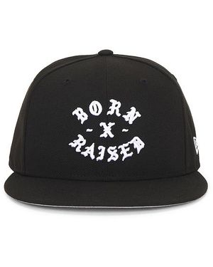 Born X Raised New Era Fitted Rocker Hat - Black