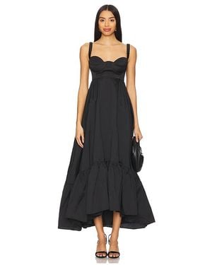 Anna October Swan Maxi Dress - Black