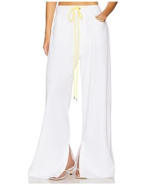 ICON DENIM Gracy Wide Leg Jogger Jeans - White