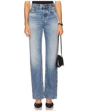 GRLFRND Graham High Rise Straight - Blue