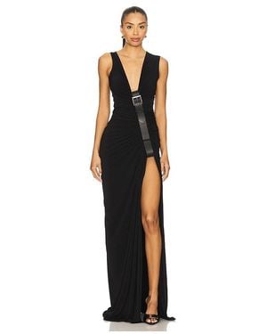 Sid Neigum Gathered Belt Dress - Black
