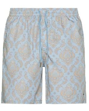 Rhythm Demask Beach Shorts - Blau