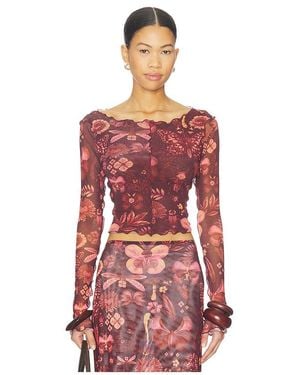 Agua Bendita Oberteil Liana - Rot