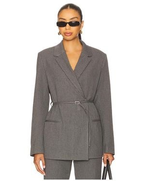Samsøe & Samsøe Salot Belt Blazer - Grey