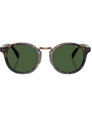 Polo Ralph Lauren Circular Sunglasses - Green
