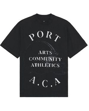 PORT A.C.A Grid Tee - Black