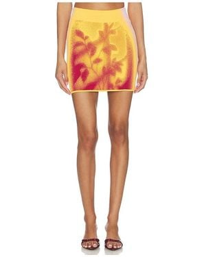 Ph5 Alani Window Print Mini Skirt - Orange