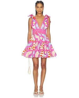 Celiab Cheli Floreat Dress - Red
