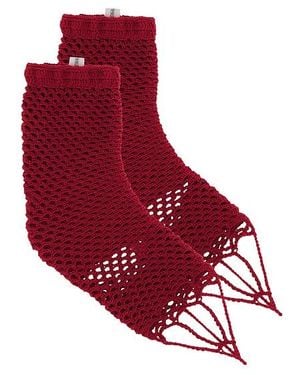 nastyamasha Crochet Midi ソックス - レッド