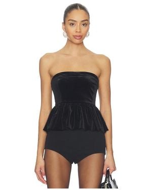 Steve Madden Tessae Top En Color Negro Talla (También En M, S, Xl, Xs) - Azul