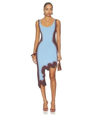 Ph5 Vestido Aster Reversible Wavy En Color Bebe Azul Talla (También En M, S)