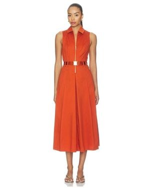 L'Agence Kolton Midi Dress - Red