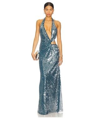 Misha The Devon Sequin Dress - Blue