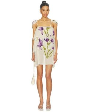 SWF Tiered Sheer Mini Dress - Multicolor