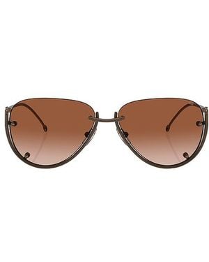 DIESEL Round Sunglasses - ブラウン