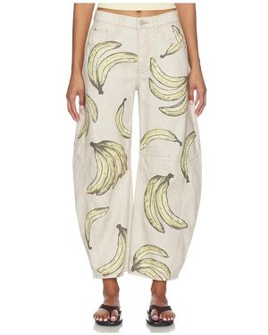 Free People X We The Free Good Luck Printed Jean - Natural