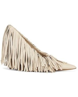 Gia Borghini Amelia Fringe Heel - Natural