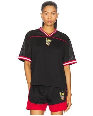 we11done Mesh Track T-Shirt - Black