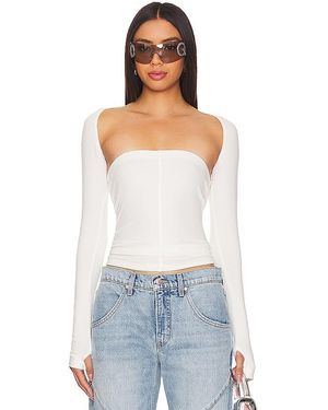 EB DENIM Oberteil Convertible - Weiß