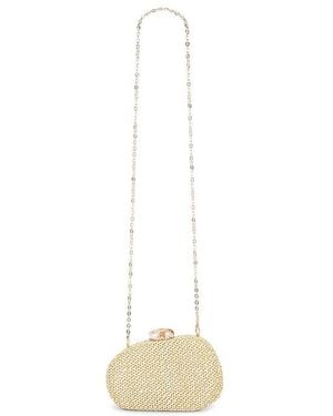Dolce Vita Dionne Raffia Box Clutch - White