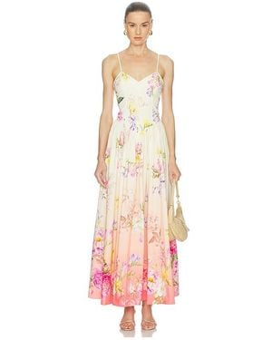Hemant & Nandita Corseted Maxi Dress - White