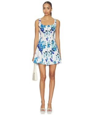 MISA Los Angles Vestido Lottie En Color Blanco, Azul Talla (También En Xxs, Xs, S, M, Xl)