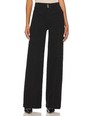 FRAME Elegante Jeans Mit Weitem Bein - Schwarz
