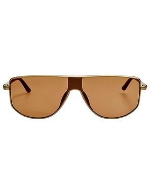 Jacquemus Shield Sunglasses - Brown