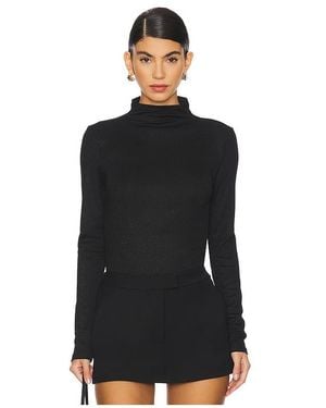 FRAME Turtleneck Top - Black