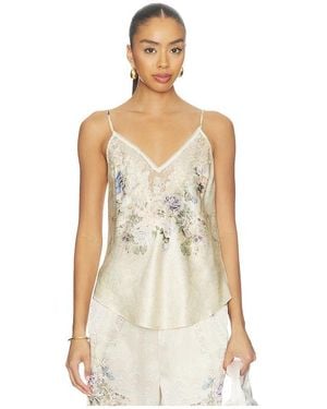 CAMILLA Camisola V-Neck Bias Cami En Color Crema Talla (También En Xs, S, M) - Neutro