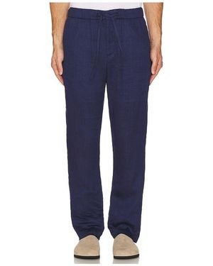 Frescobol Carioca Oscar Linen Chino Pant - Blue