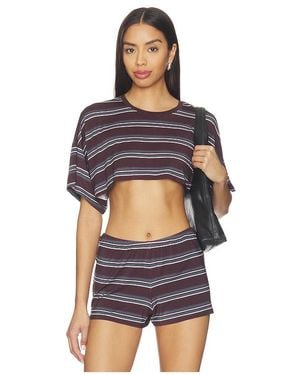 WeWoreWhat Cropped Tee - Blue