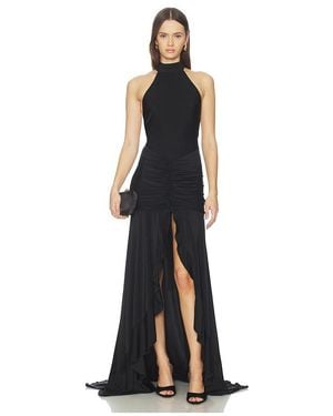 Runaway the Label Zelma High Neck Maxi Dress - Black