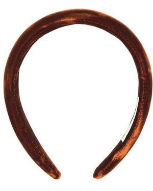 Loeffler Randall Diadema Acolchada Marina En Color Burnt Talla - Naranja