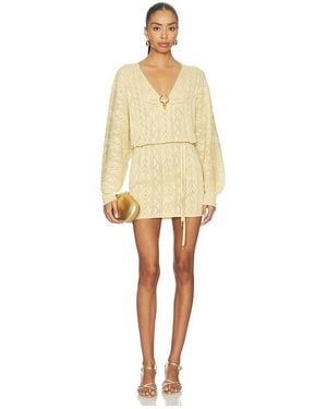 Spell The Moss Knit Mini Dress - Natural