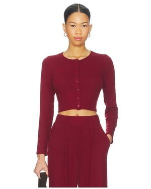 Leset Crop-Cardigan Ii Lauren - Rot