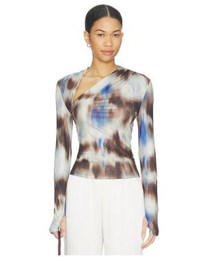 Madison The Label X Revolve Laury Mesh Top - White