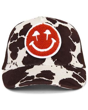 Happy Caps Cow Print Trucker Hat - Red