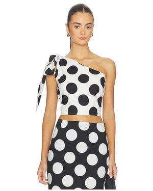 Sonya Moda Milano Top En Color Blanco, Negro Talla (También En S, Xs, M, Xl)