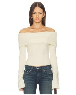 SNDY'S X Revolve X Revolve Orlea Knit Top Sweater - Natural