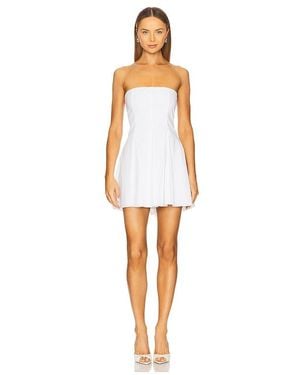 Azeeza Schulterfreies Minikleid Sable - Weiß
