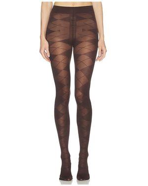 Swedish Stockings Argyle-Strumpfhose Rebecka - Braun