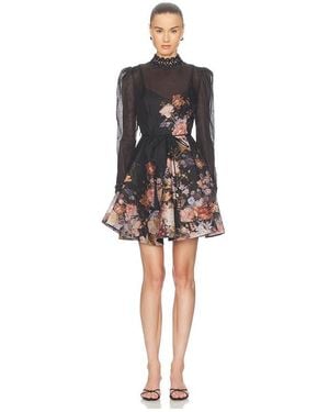 Zimmermann Valiant Embellish Mini Dress - Black