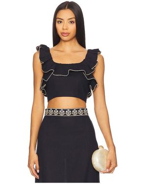 Rosewater House Malika Bustier Top - Black